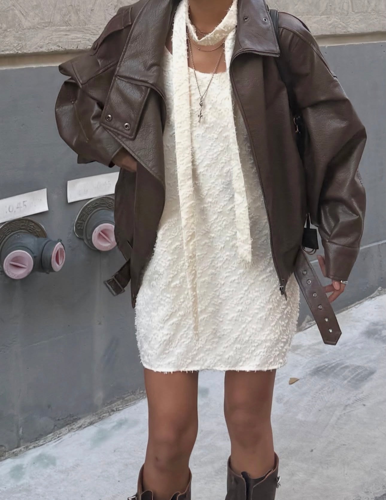 Belted Leather Jacket
