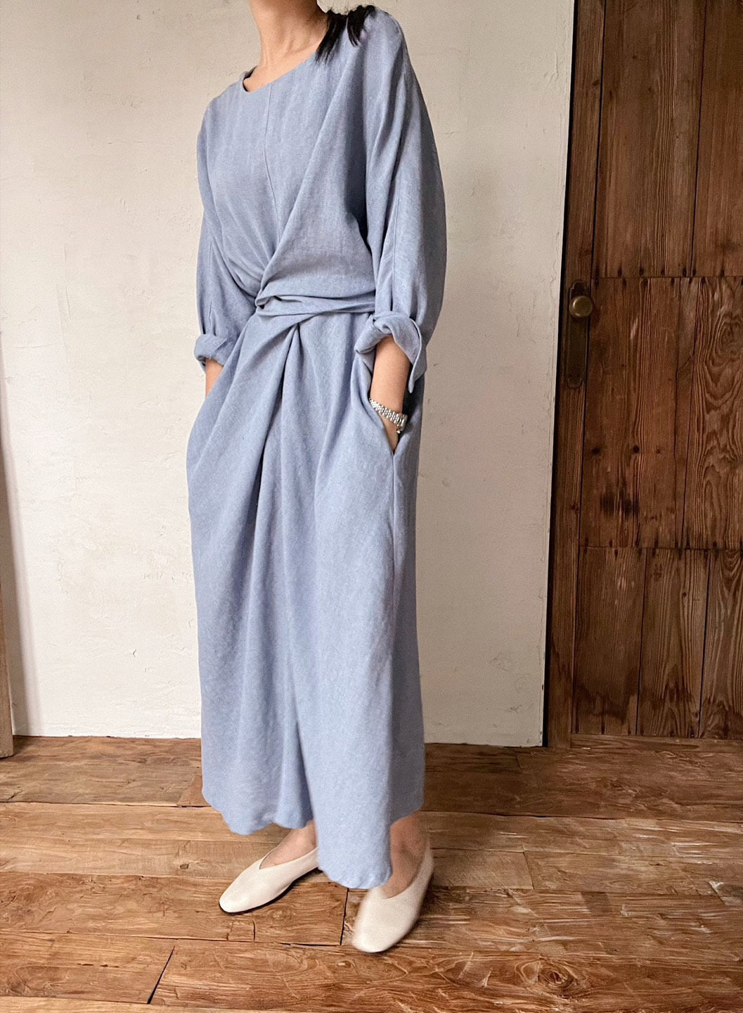 Linen Tie Dress