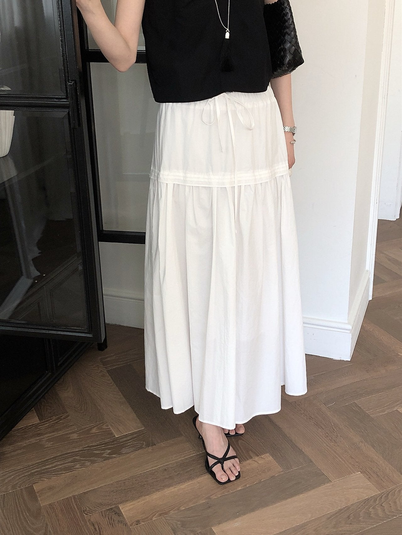 Pintuck Skirt