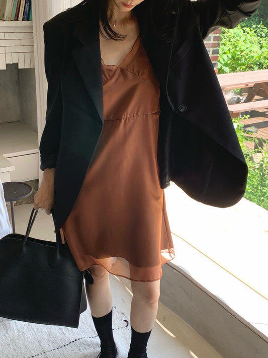 Satin Layered Dress