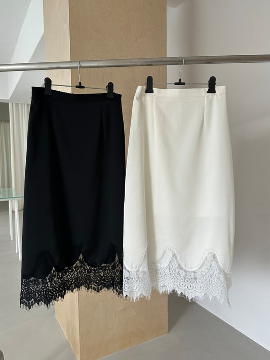 Lace Hem Skirt