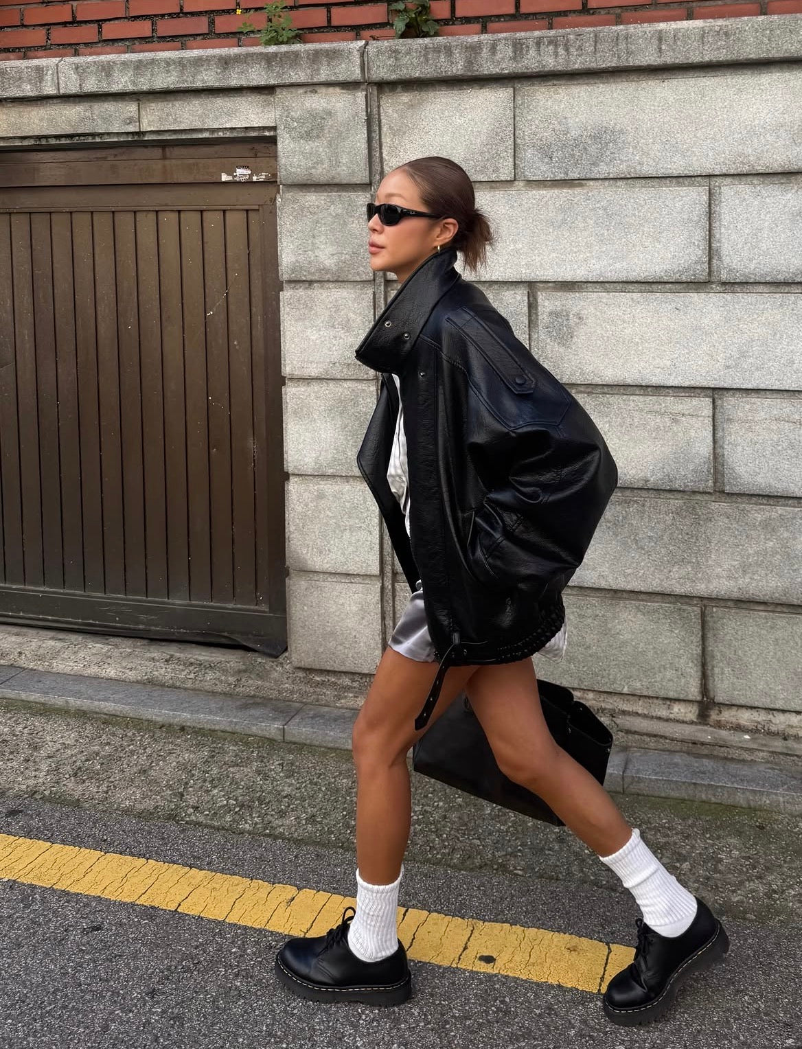 Belted Leather Jacket