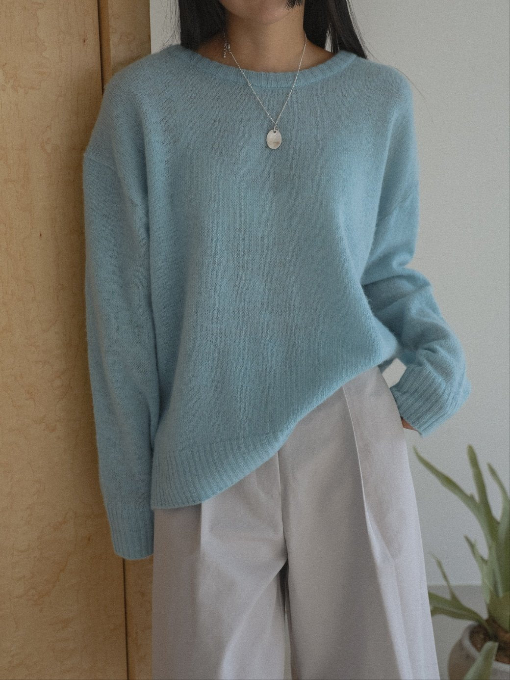 Back Button Sweater