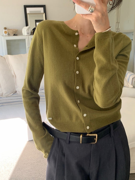 Olive Cardigan