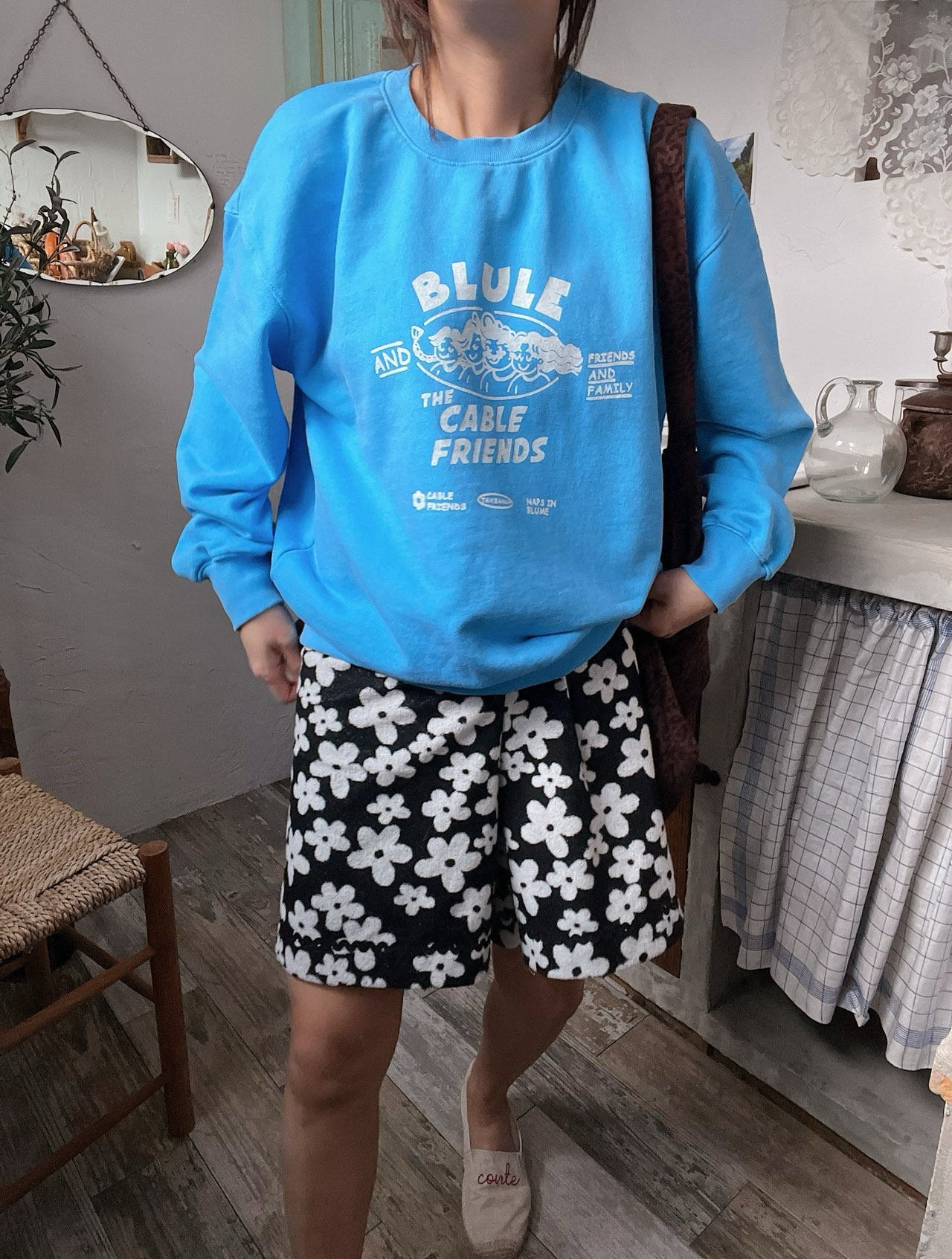 Mono Flower Shorts