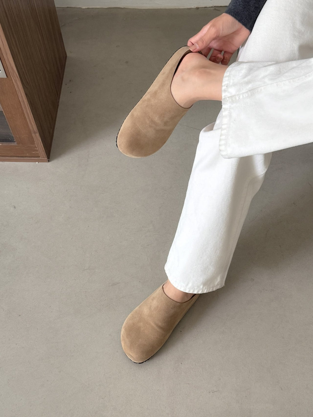 Suede Mule