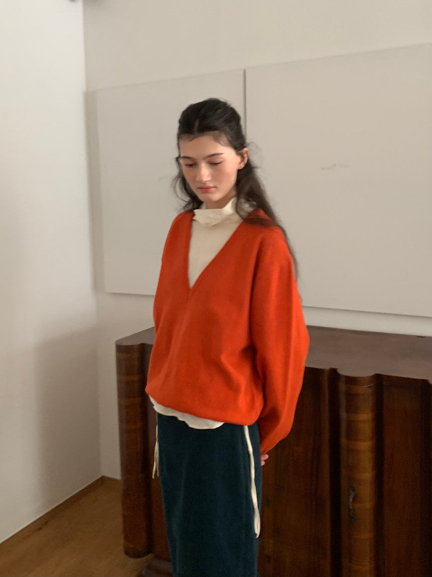 Deep V Sweater