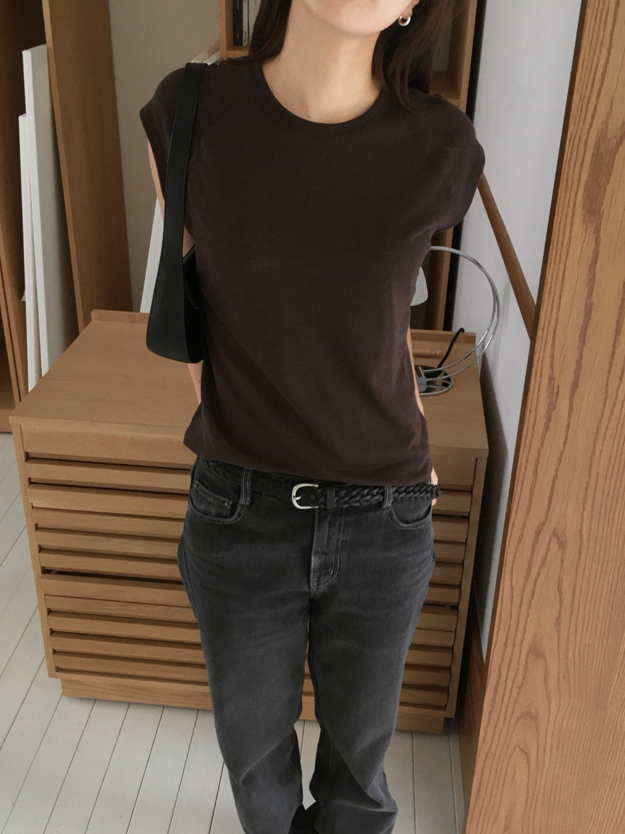 Linen Cap Sleeve Top