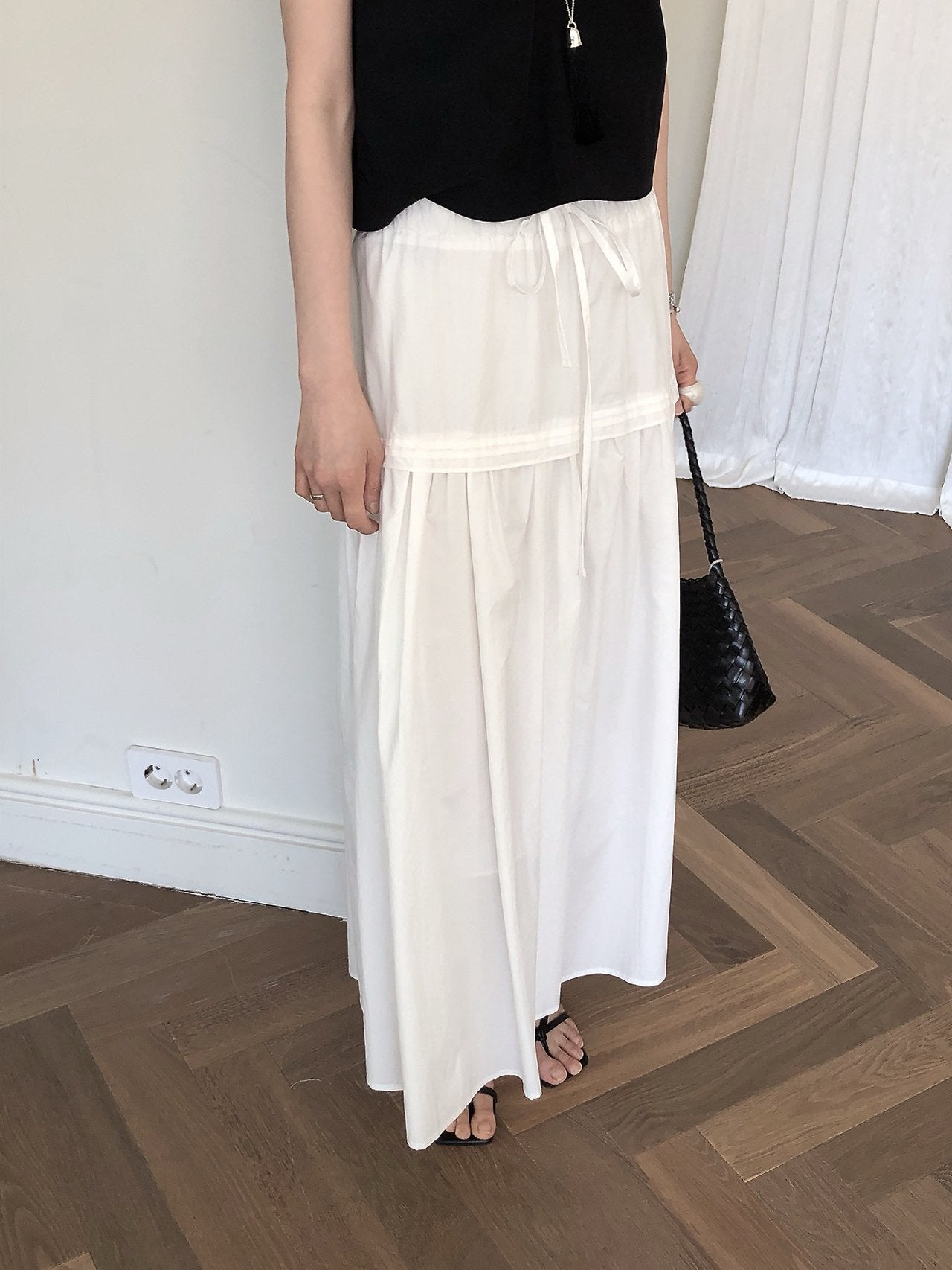 Pintuck Skirt