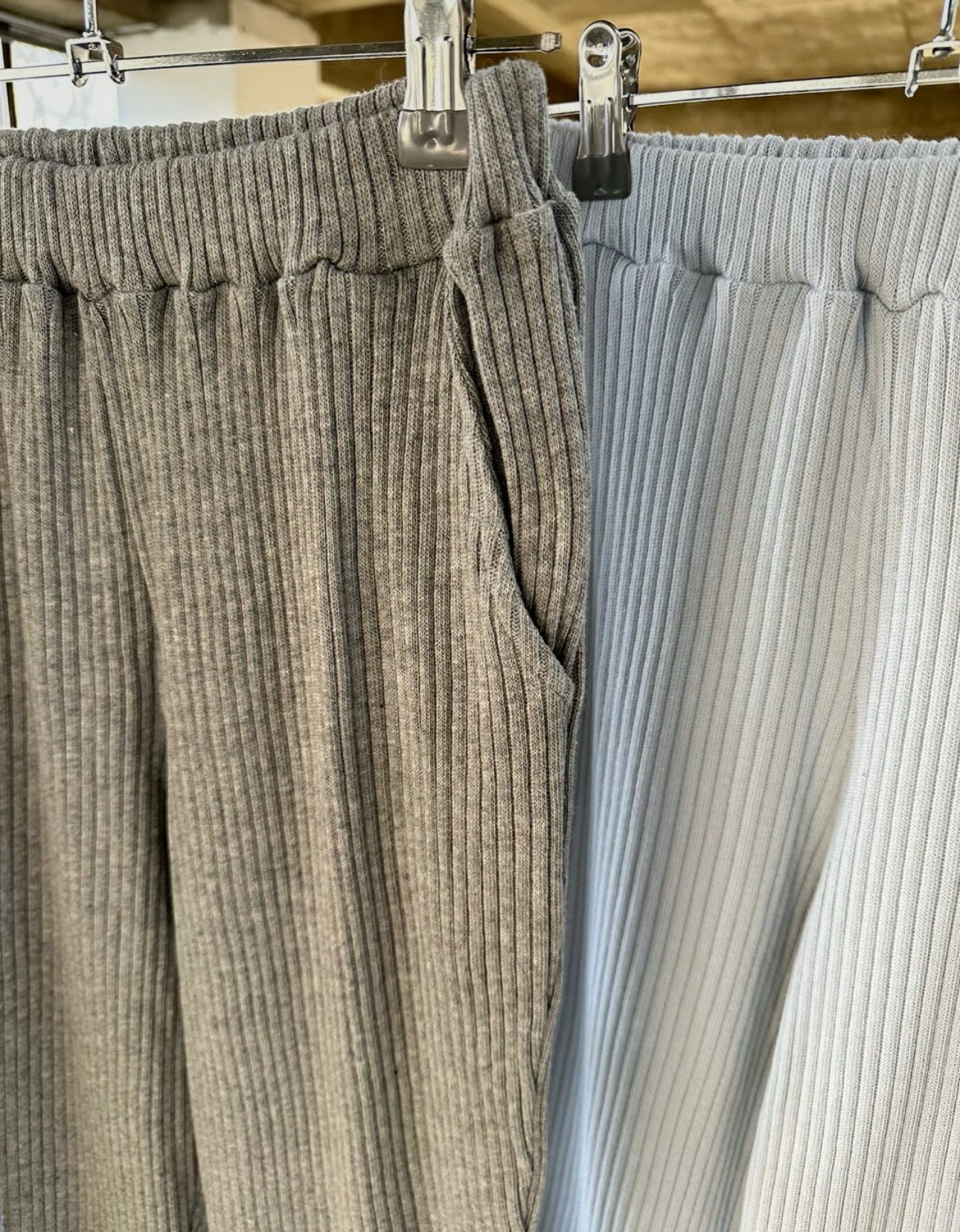 Ribbed Flare Pants