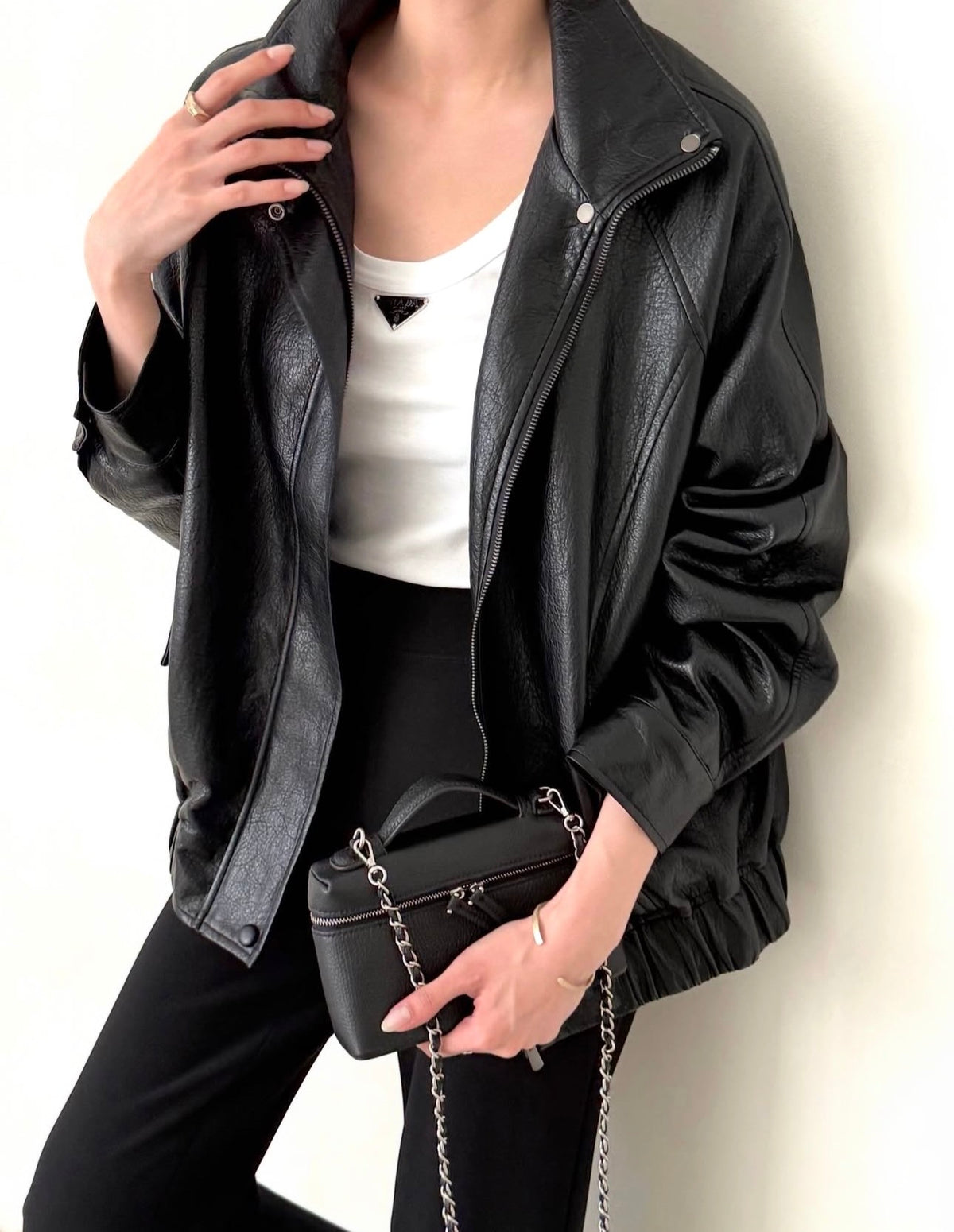 Soft Faux Leather Jacket