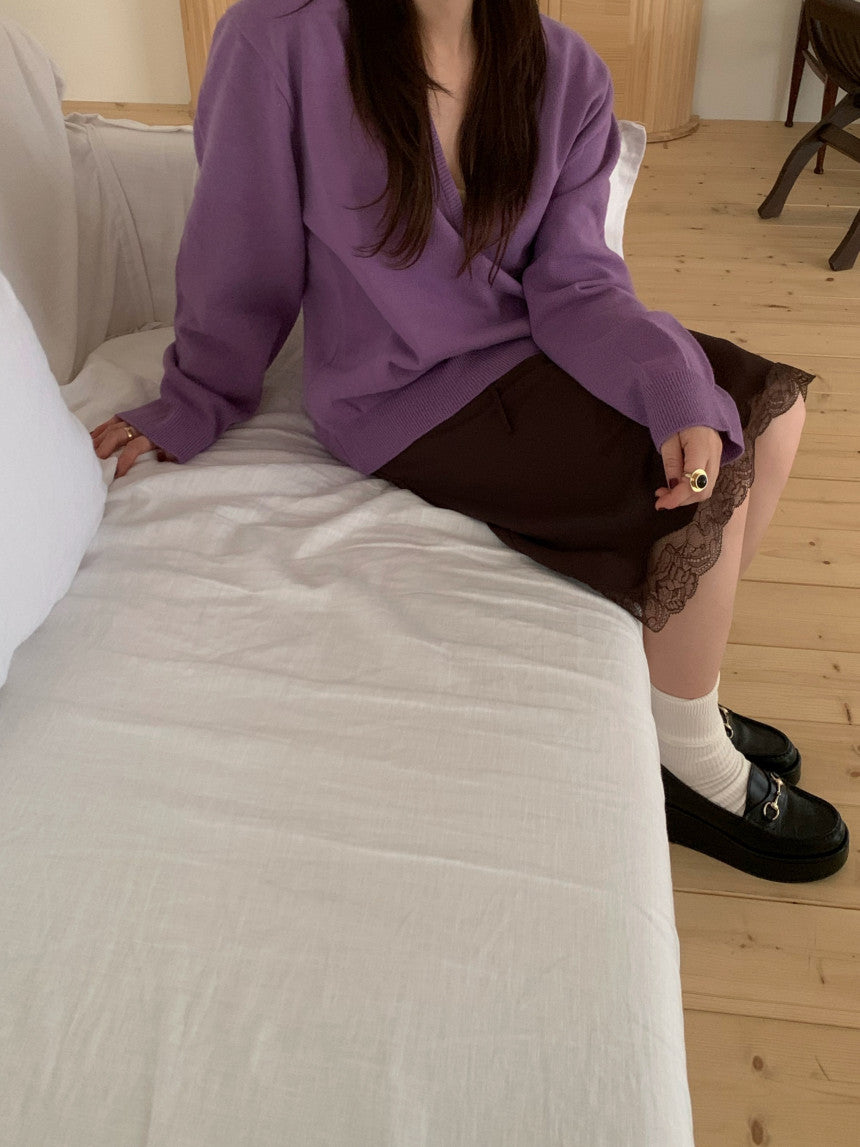 Deep V Sweater