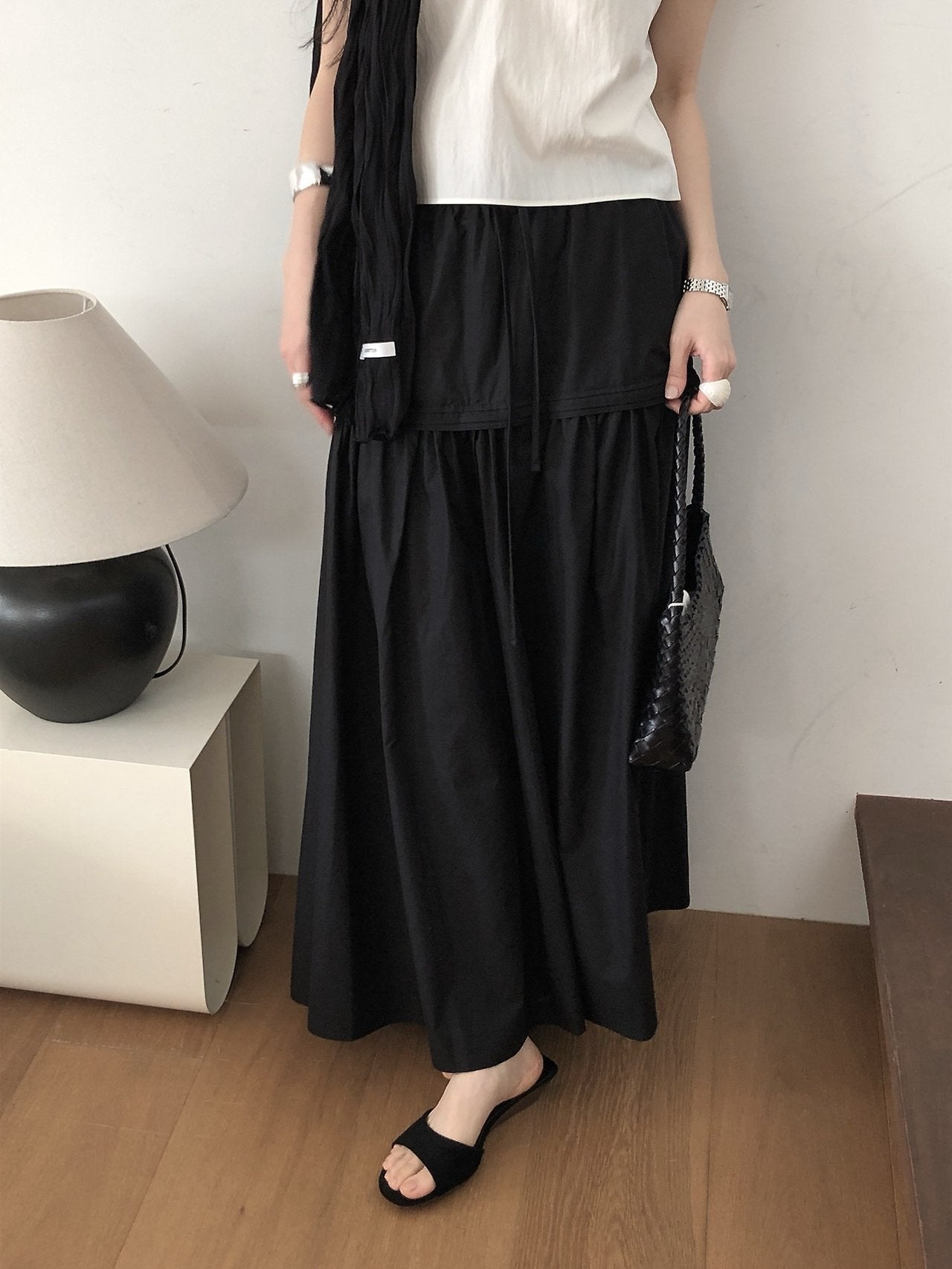 Pintuck Skirt