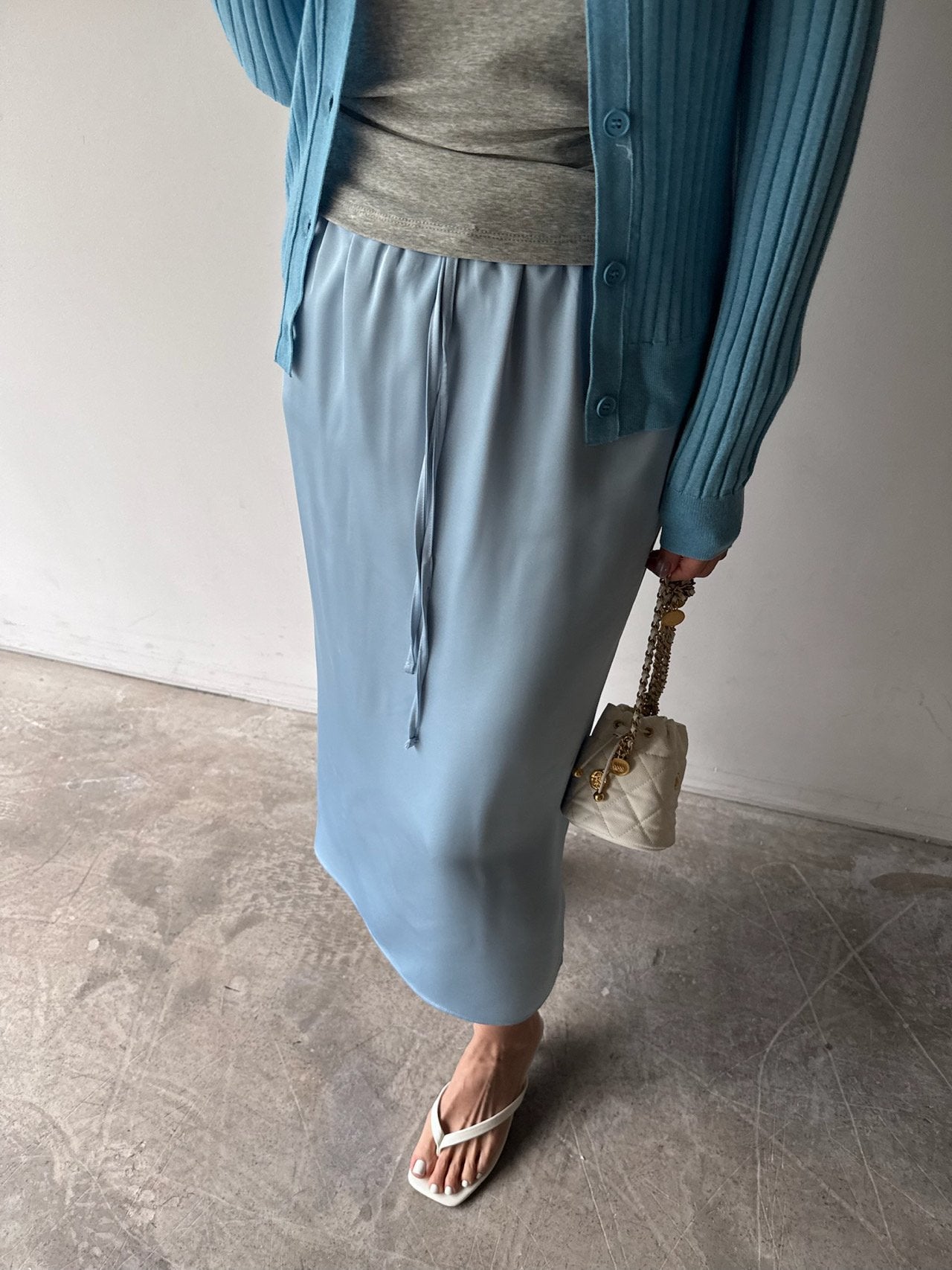Silky Midi Skirt