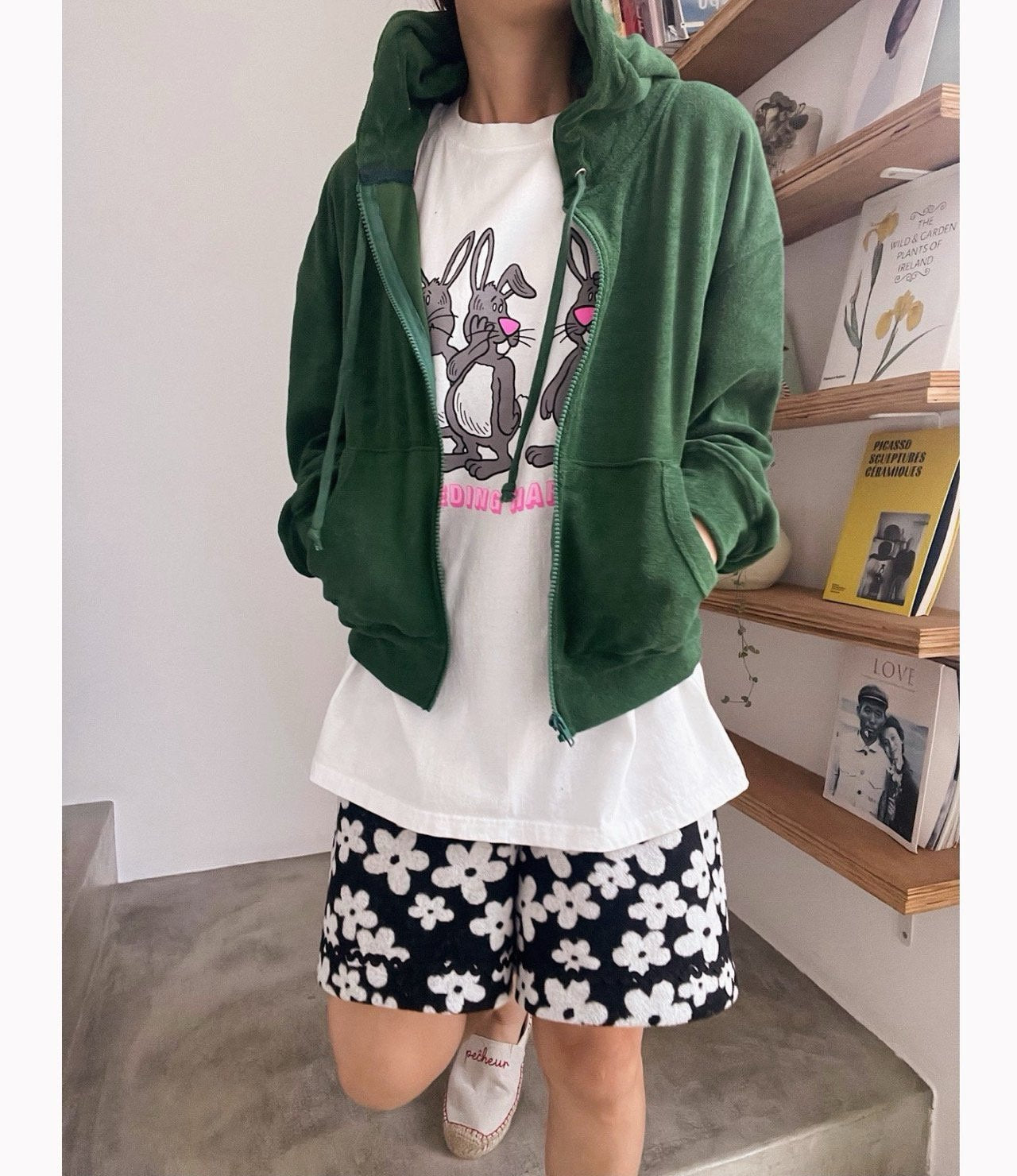 Mono Flower Shorts