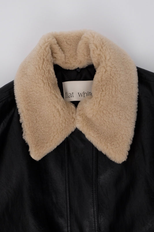Fur Collar Leather Jacket