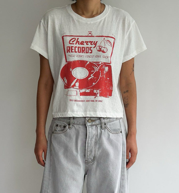 Cherry Cropped Tee