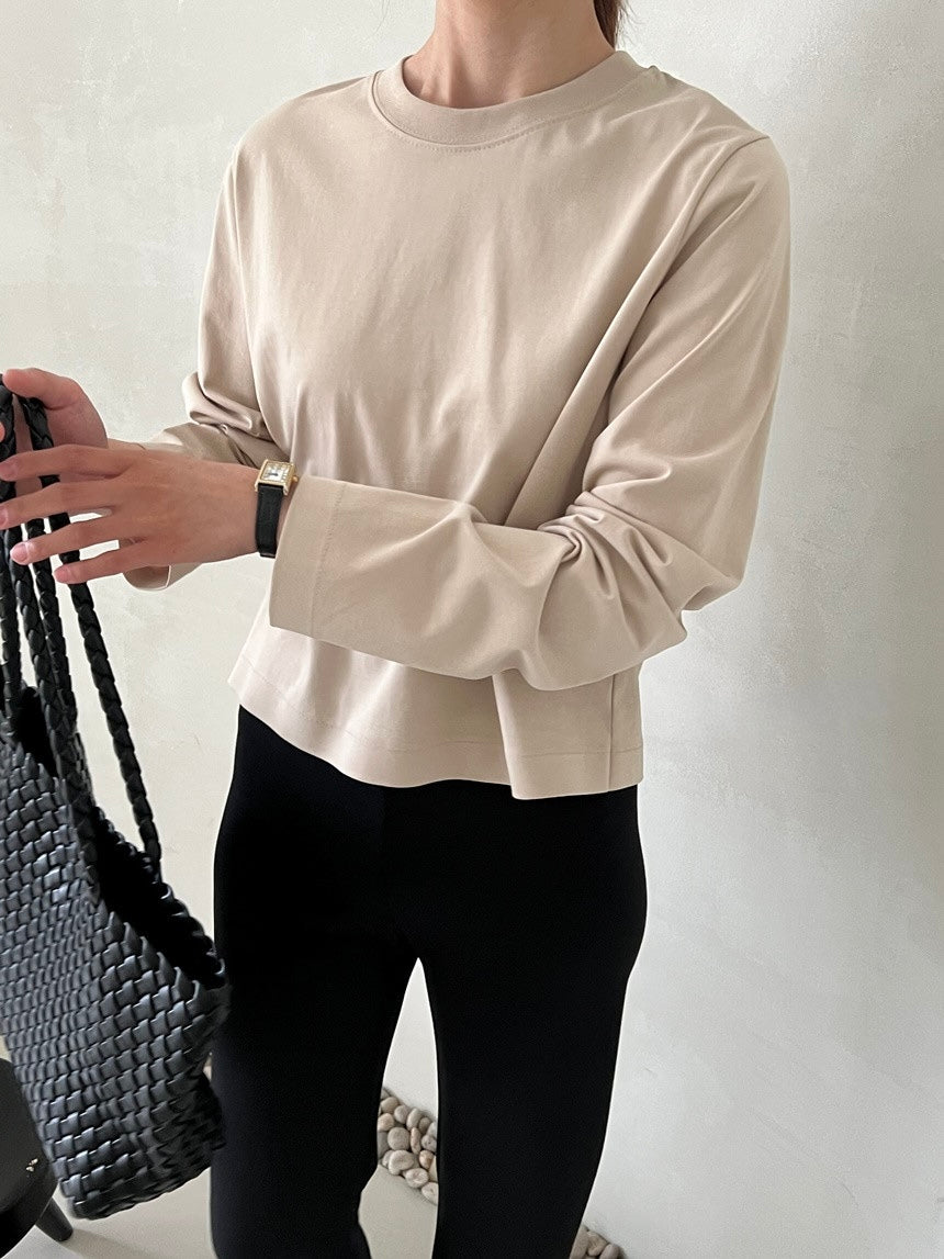 Semi Cropped Long Sleeve