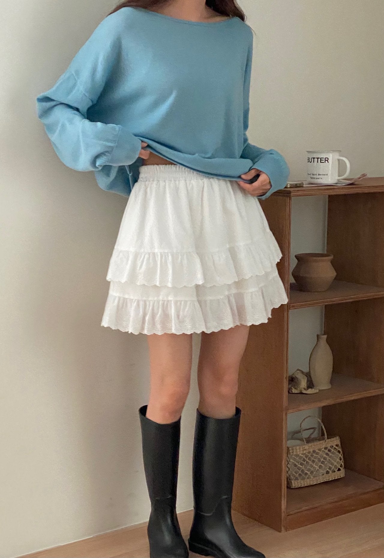 Ruffle Mini Skirt