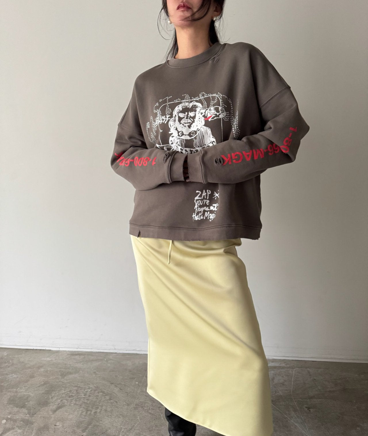 Silky Midi Skirt