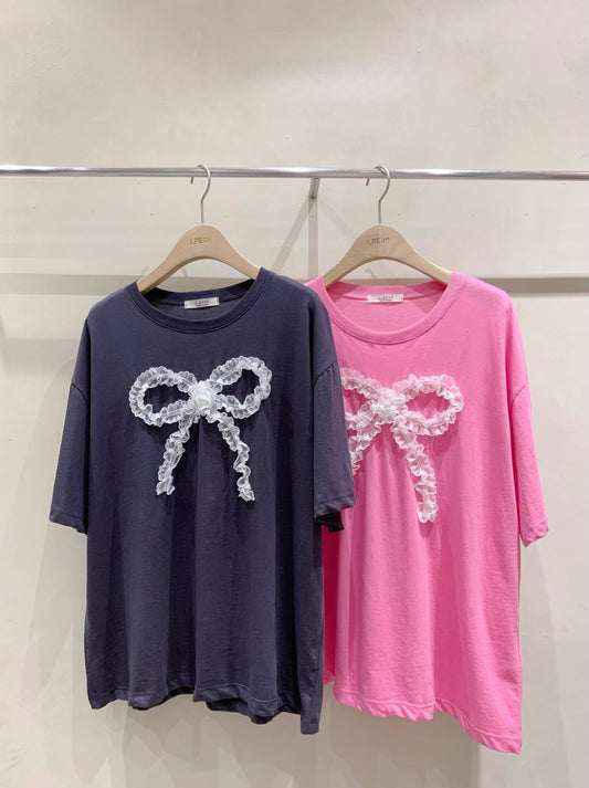 Ribbon Boxy Tee