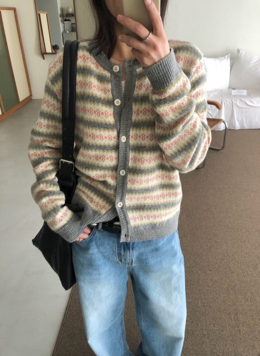 Spring Jacquard Cardigan