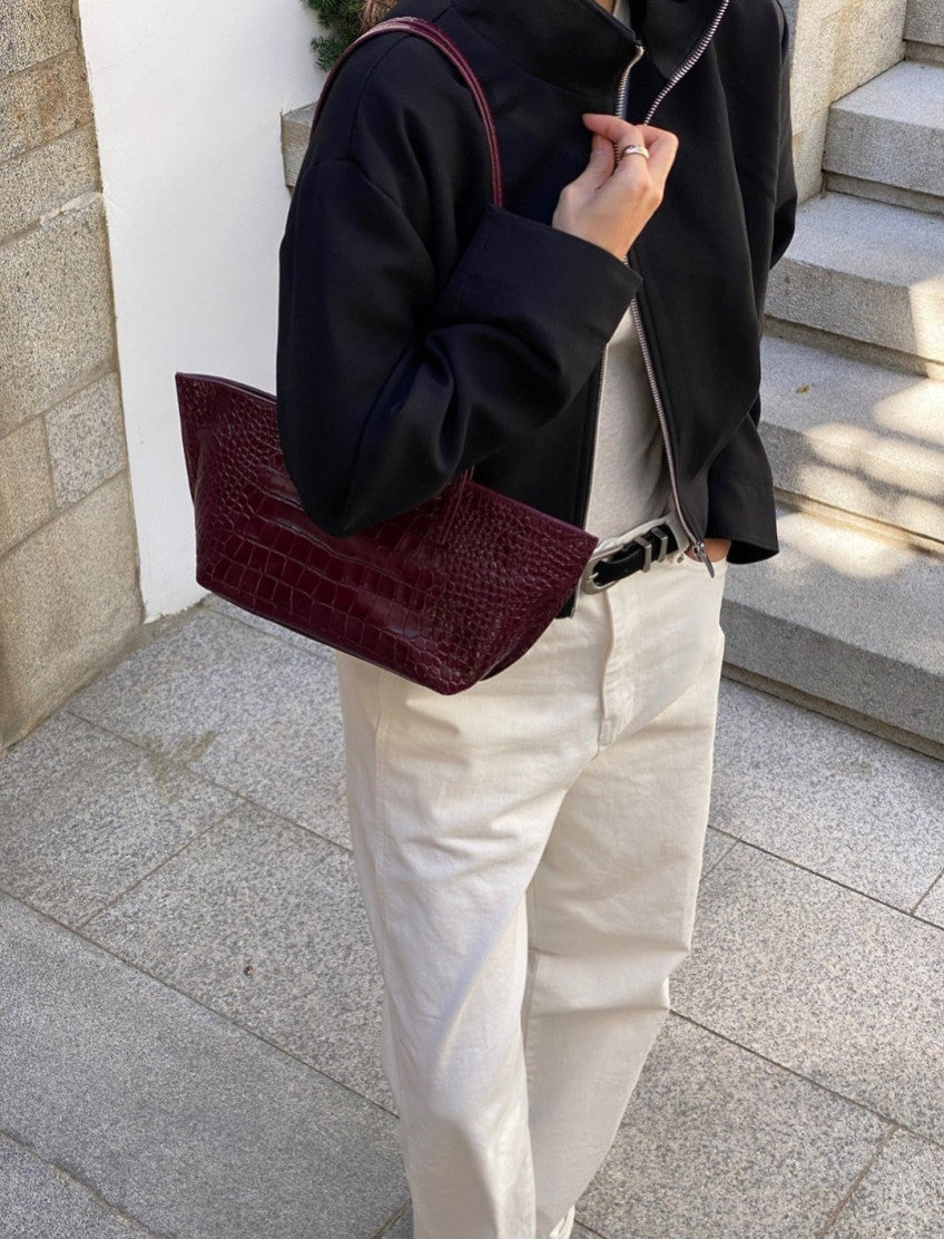 Croc Shoulder Bag