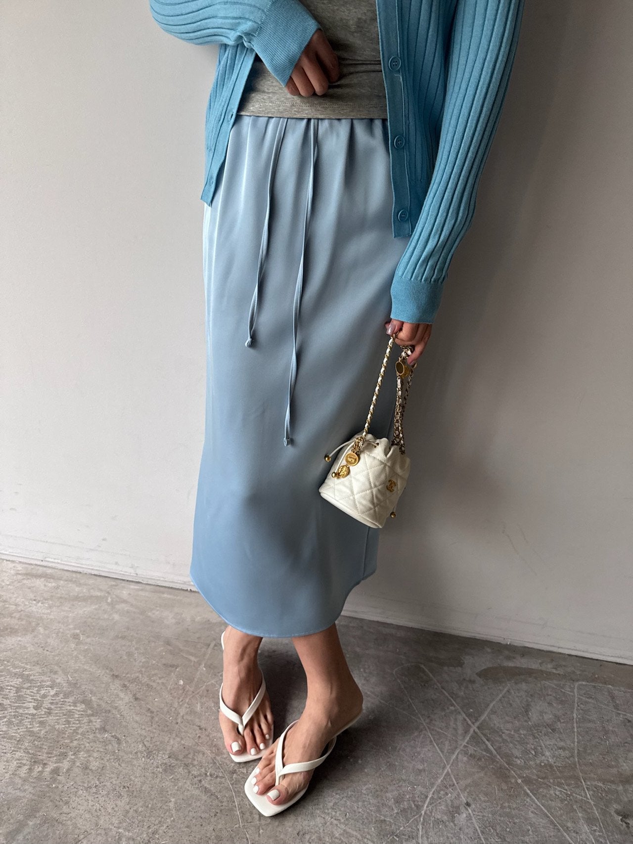 Silky Midi Skirt