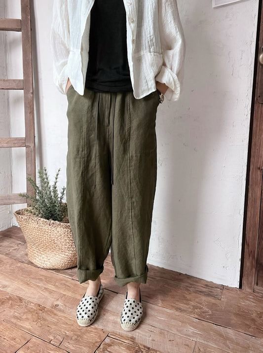 Linen Baggy Pants