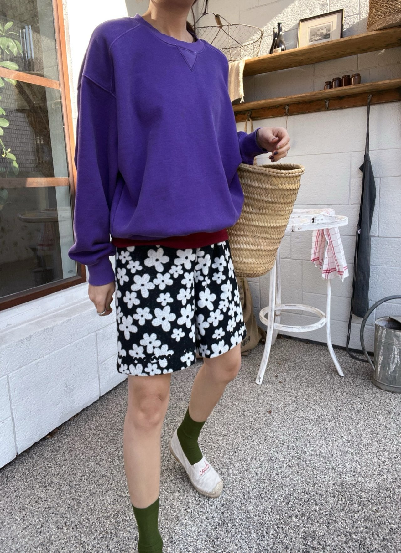 Mono Flower Shorts