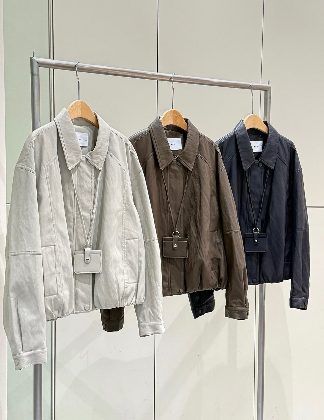 Leather Bubble Jacket