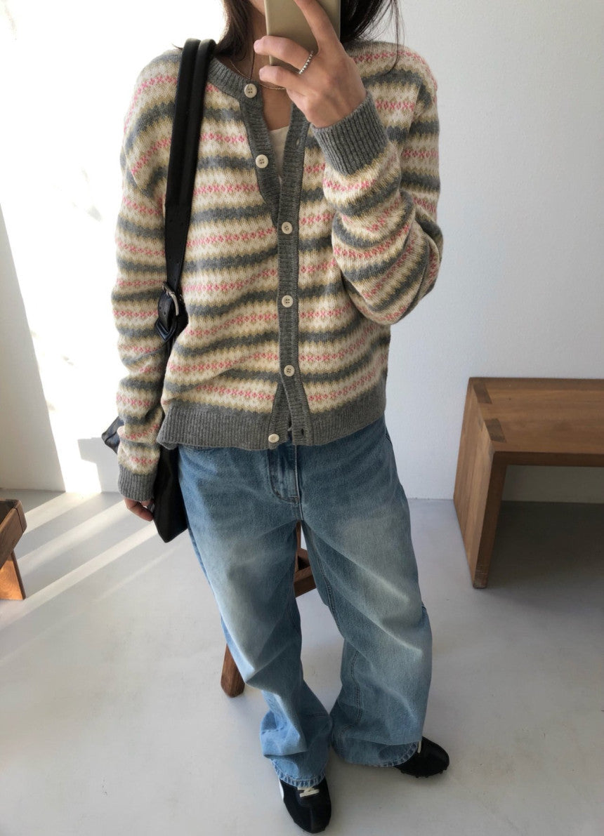 Spring Jacquard Cardigan