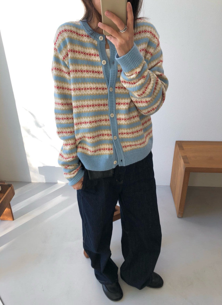 Spring Jacquard Cardigan