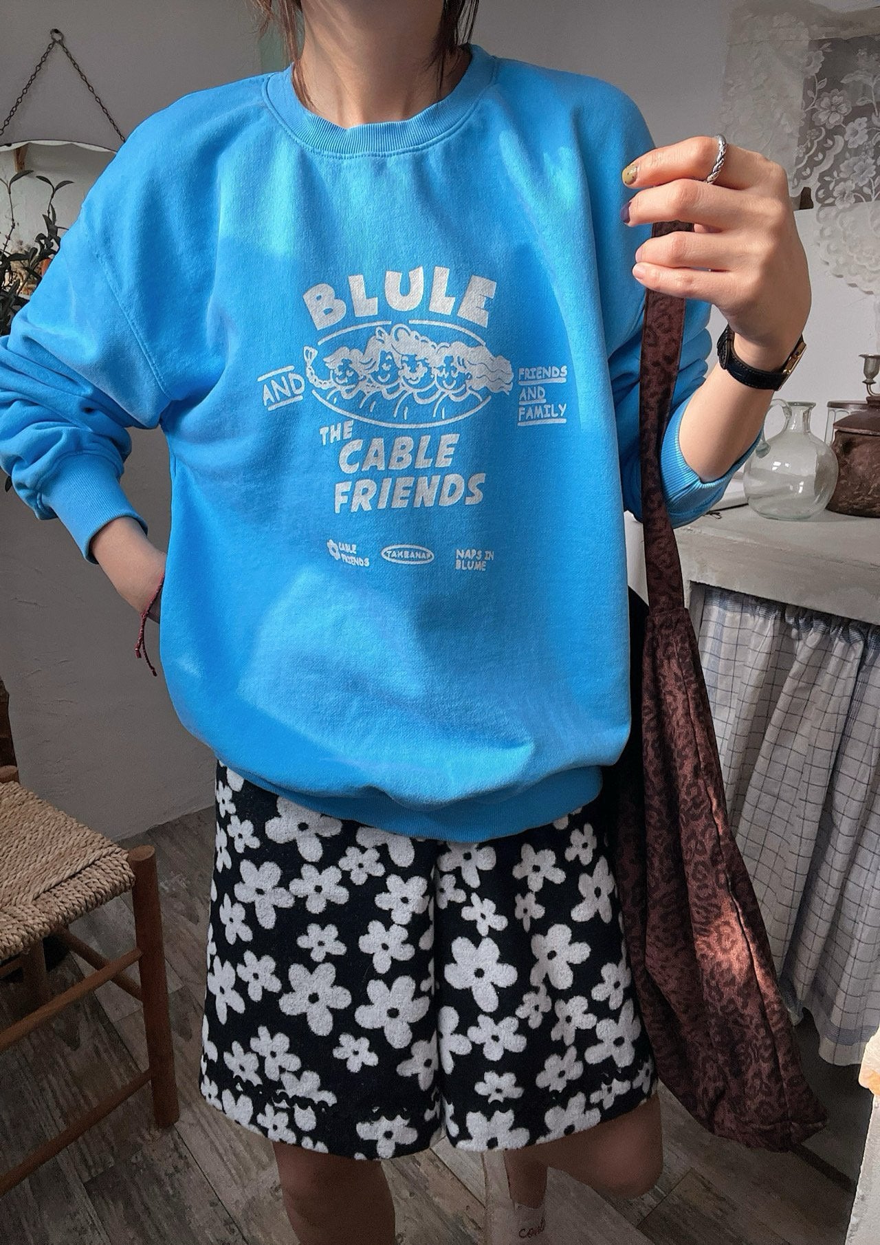 Mono Flower Shorts