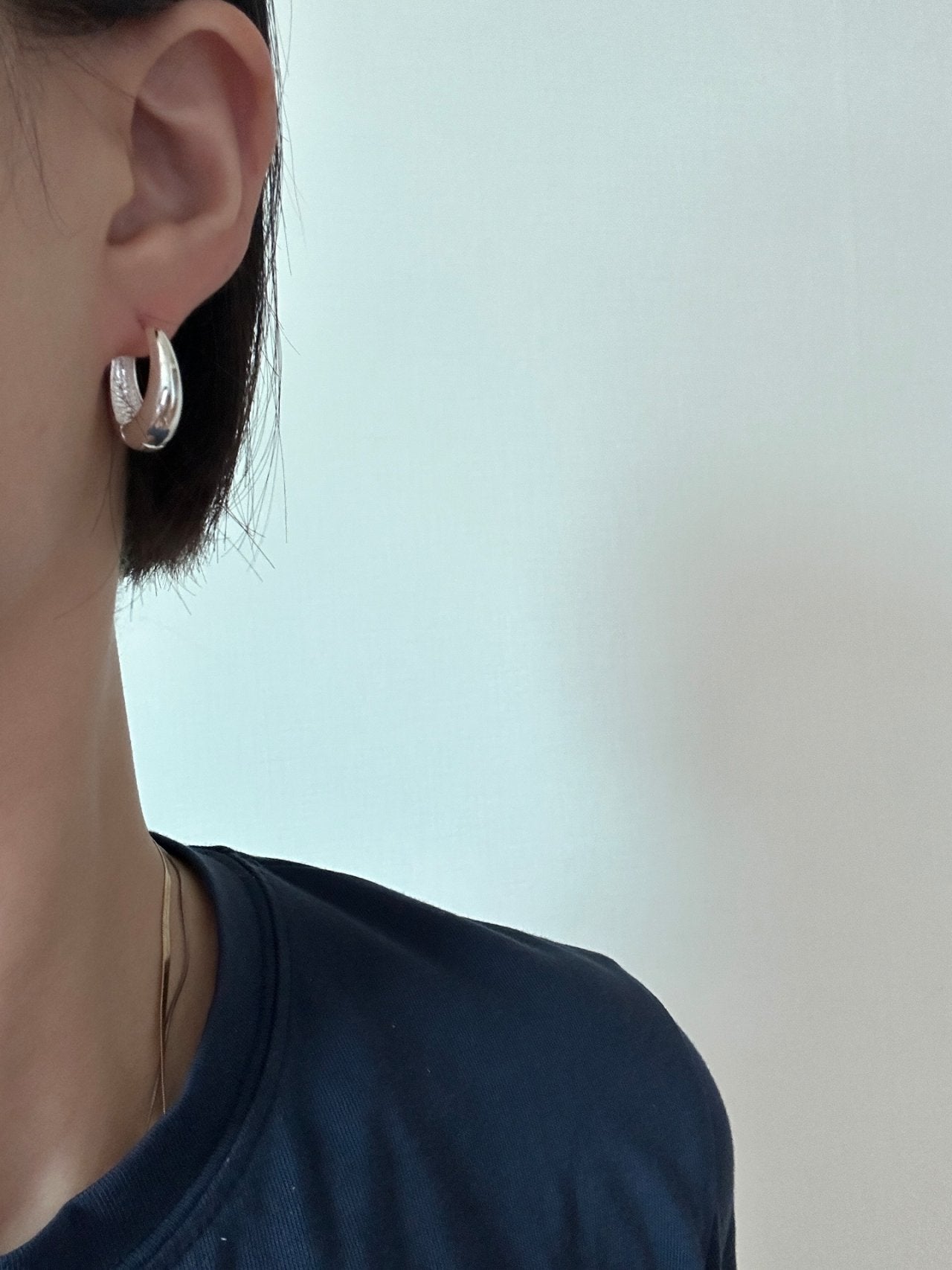 Drop Hoop Earring